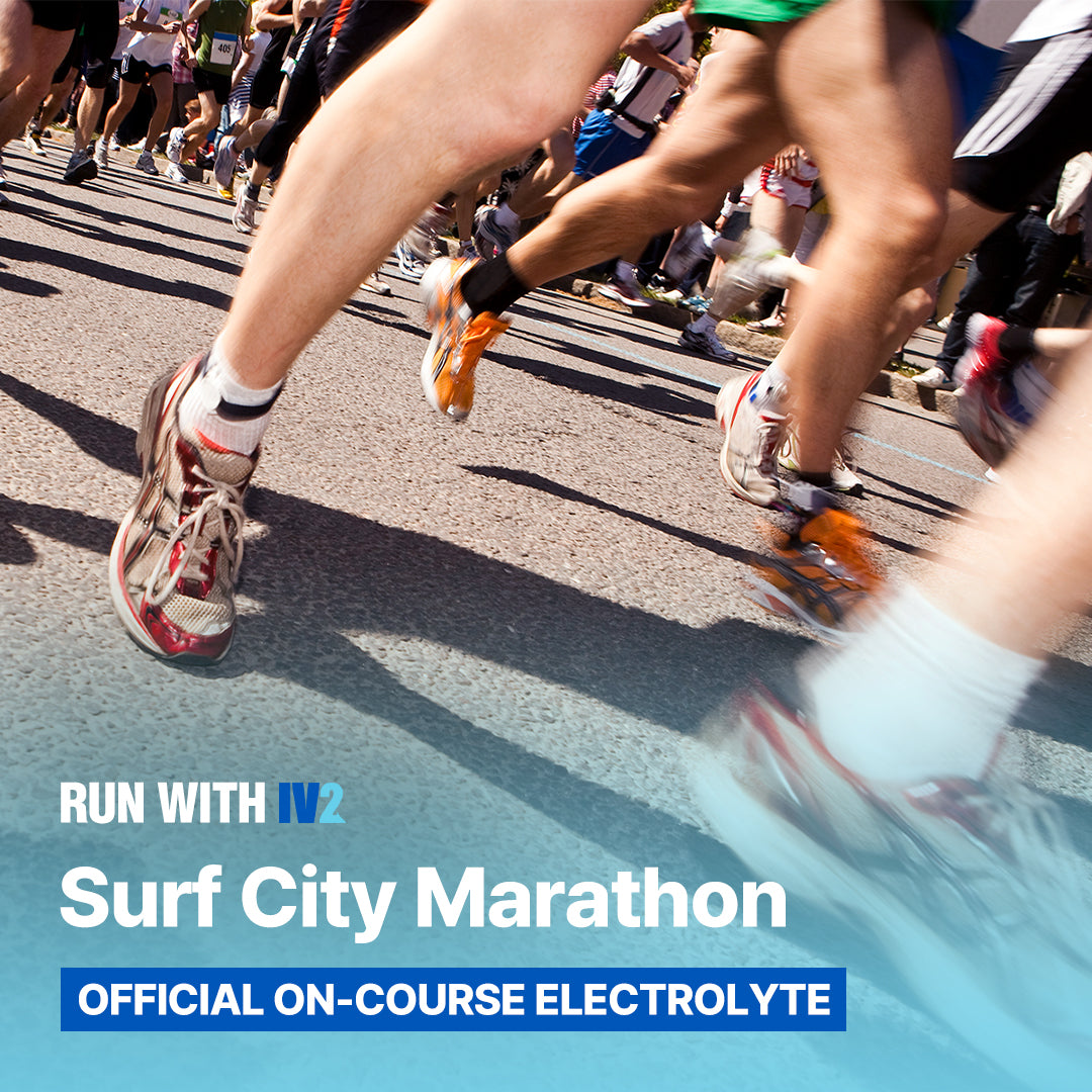 IV2 Fuels the 2023 Surf City Marathon as Official Sponsor and Hydration Partner